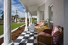 Katoomba Manor verandah and gardens