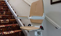 Stair lift for the back stairs