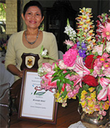 Sipha with gardening prize